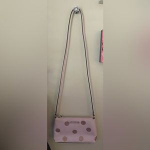 Kate spade small pink polka dot purse